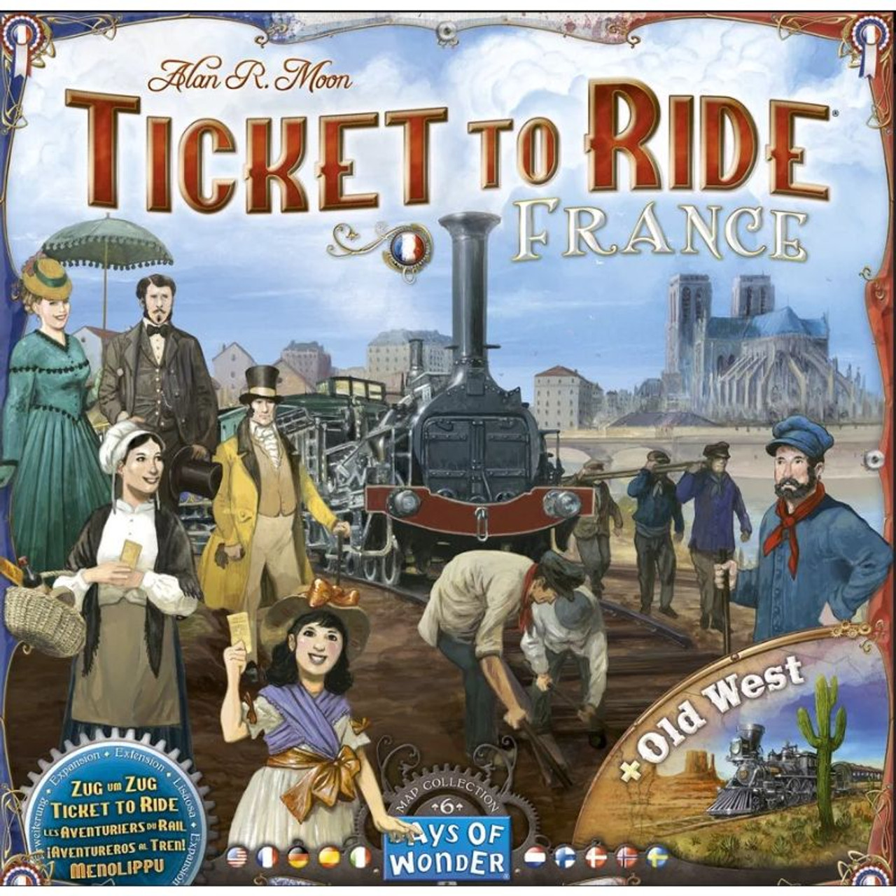 Days of Wonder 7228 - Ticket to Ride: France/Old West Map 6 - Midwest Model  Railroad