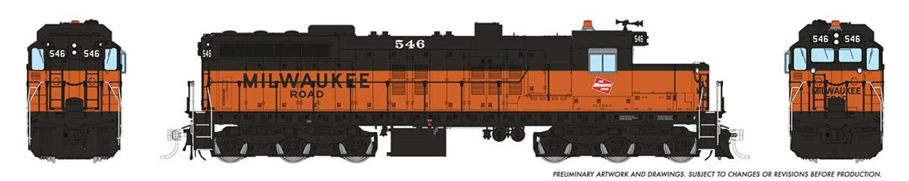 PRE-ORDER: Rapido 50631 - EMD SD10 (DCC and Sound) Milwaukee