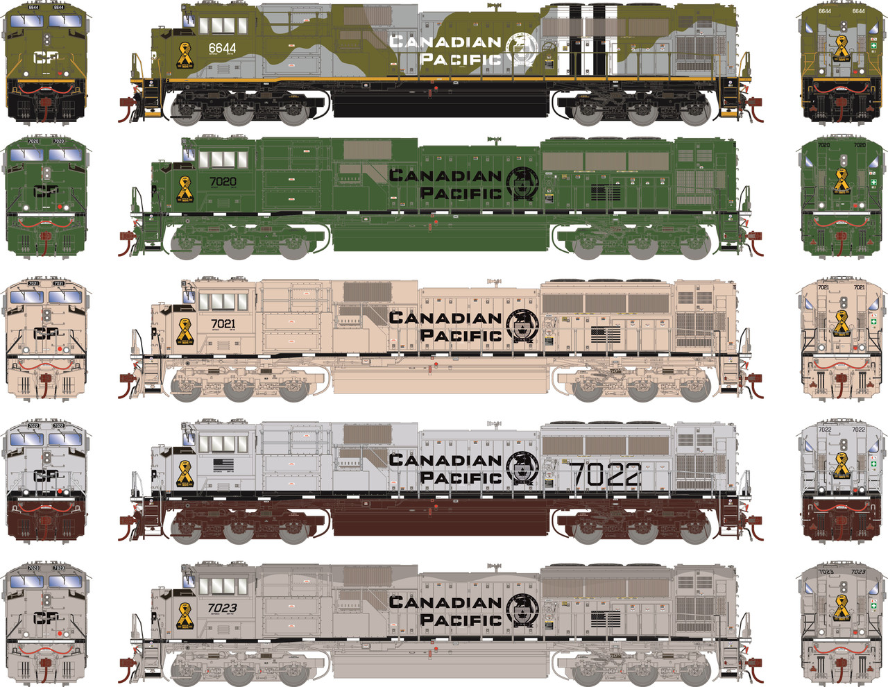 PRE-ORDER: Athearn Genesis 1155 - EMD SD70ACu (DCC and Sound) Canadian ...