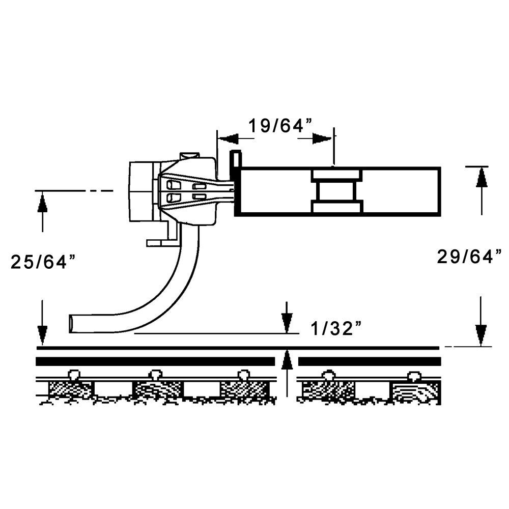 Kadee #783 G-Scale Coupler Cut Coupler with Mounting Bracket & Large