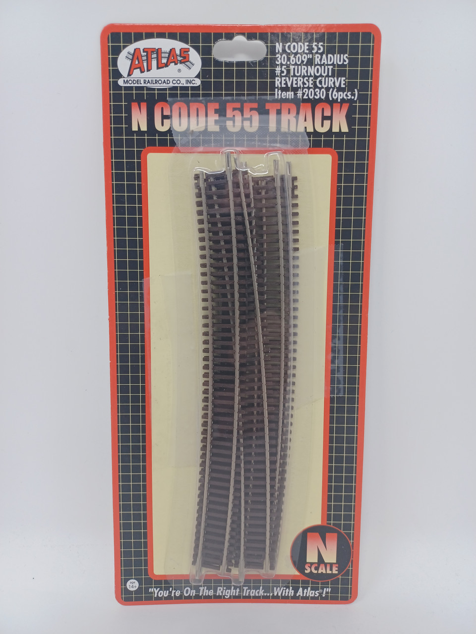 Atlas Railroad HO-Scale Code 100 22 Radius Curve Track (6) [ATL836