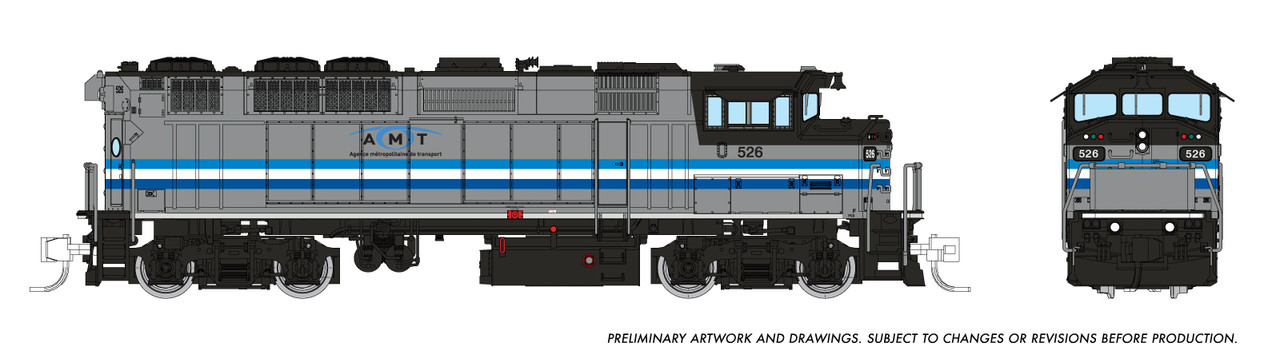 PRE-ORDER: Rapido 519004 - GMDD F59PH (DC Silent) AMT Montreal
