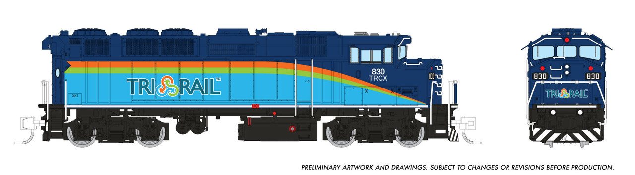 PRE-ORDER: Rapido 519523 - GMDD F59PH (DCC and Sound) TriRail