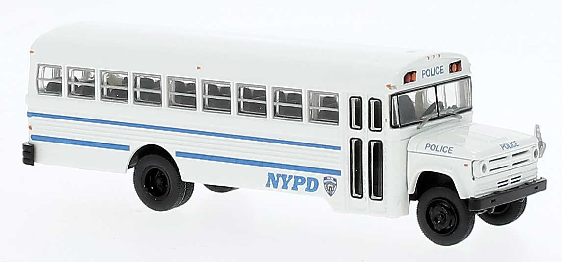 Brekina 61332 - 1960s-1970s Dodge S 600 Bus New York Police