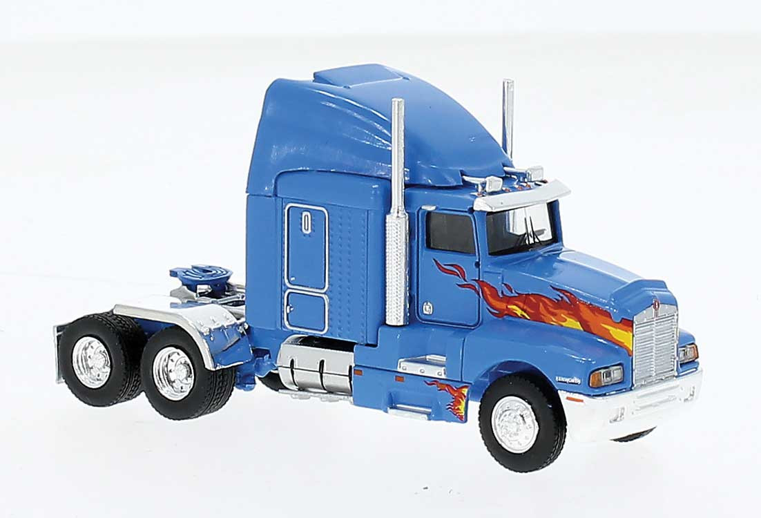 Brekina 85934 - 1984 Kenworth T600 Sleeper-Cab Tractor Only Blue