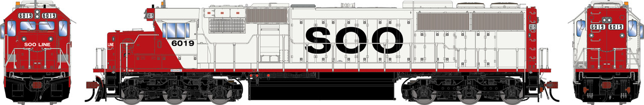PRE-ORDER: Athearn Genesis 2168 - EMD SD60 (DCC and Sound) Soo Line ...