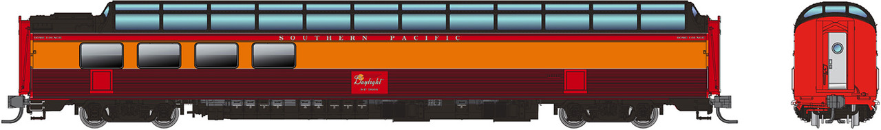 Rapido HO SP Dome-Lounge SPドームカー　デイライト塗り HO SP Dome-Lounge w/Fluted Sides: SP - Daylight: #3606