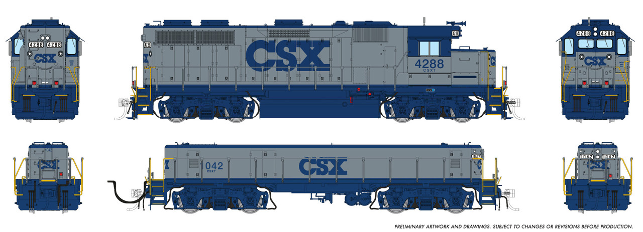 コタボ PRE-ORDER: Rapido 39526 - EMD GP39 Mother+Slug (DCC and Sound) CSX