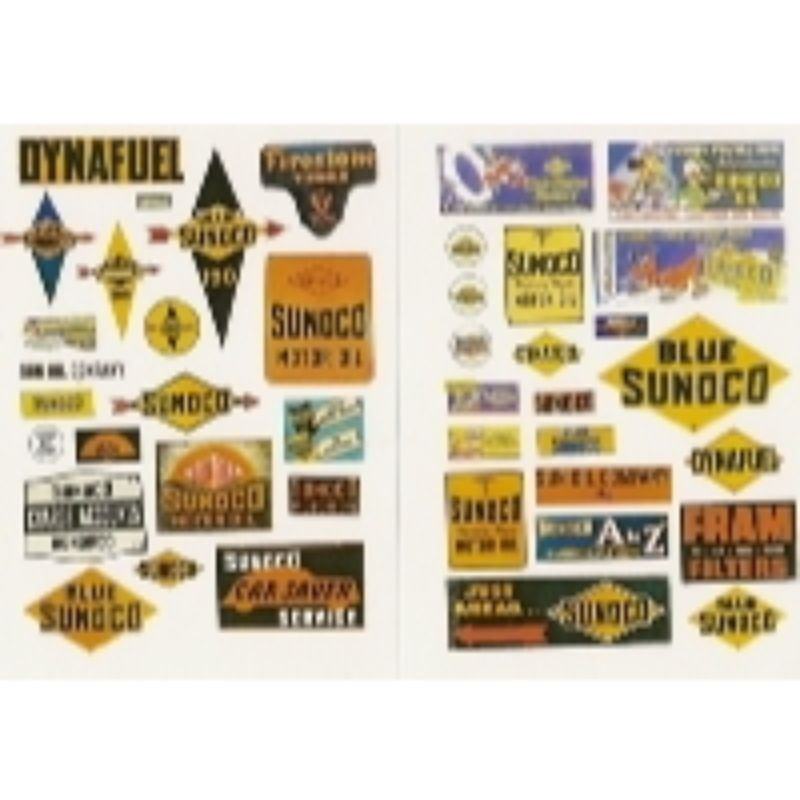 JL Innovative 237 - Vintage Gas Station signs, Sunoco 40s-50s(42