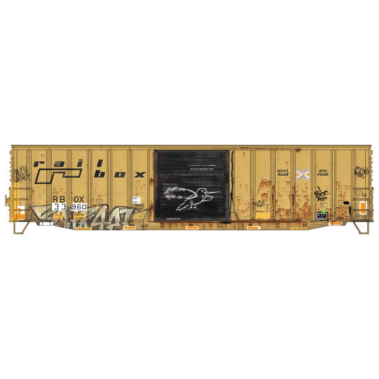 Micro-Trains Line 5600-003 - 50' Steel Boxcar TTX (RBOX) 33960 - HO ...