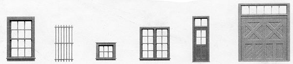 Tichy Train Group 8091 - Window & Door Assortment pkg(200) - HO Scale ...