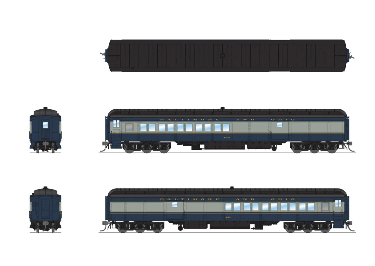 Broadway Limited 9113 - Pullman Coach-Baggage Combine