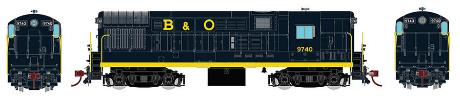 Rapido 44004 - FM H16-44 (DC Silent) Baltimore & Ohio (B&O) 9743