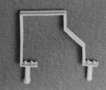 Tichy Train Group HO Scale Straight Side Mount Freight Car Stirrups - 10/pkg