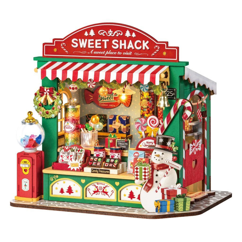 その他 HUMANROBOT PANDEAD Christmas Box Robotime DS043 - DIY Miniature House Christmas Candy Stand - Kit