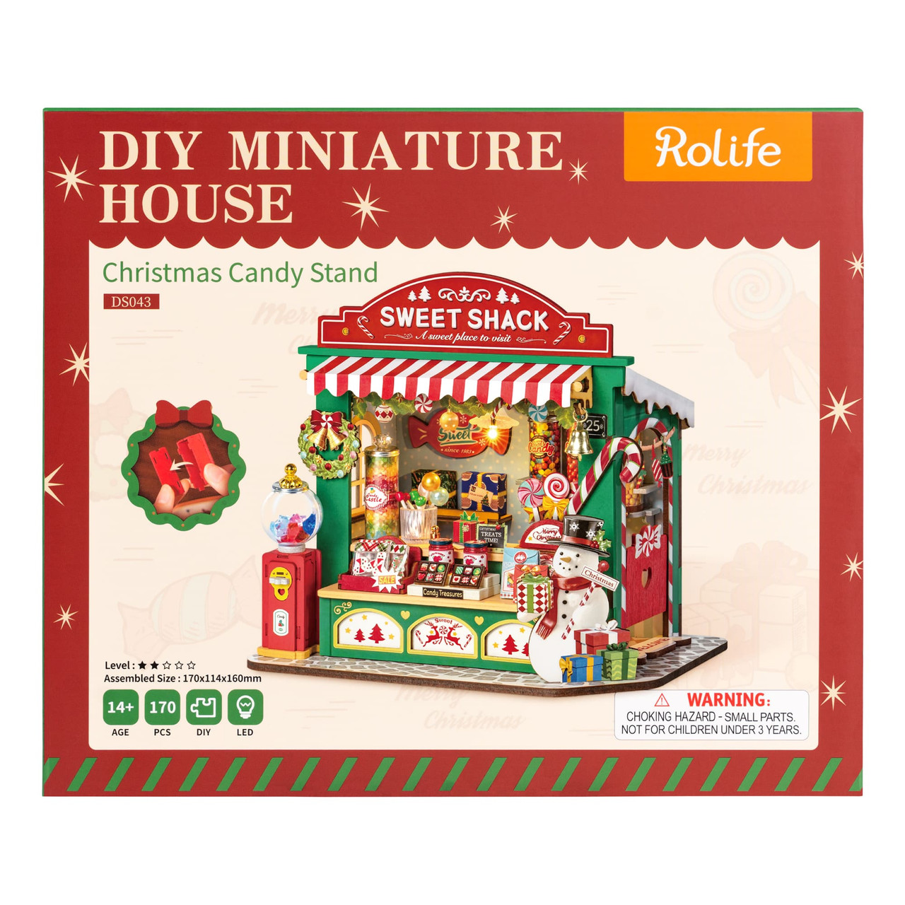 ドールハウス　ハンドメイド1/12 NO.85　✩Christmas✩ Dollhouse kit Christmas snowy night - YouTube