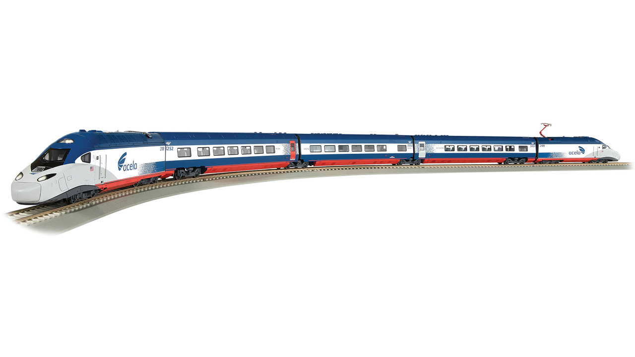 Bachmann 01206 - Amtrak® Acela® II Train Set - HO Scale - Midwest