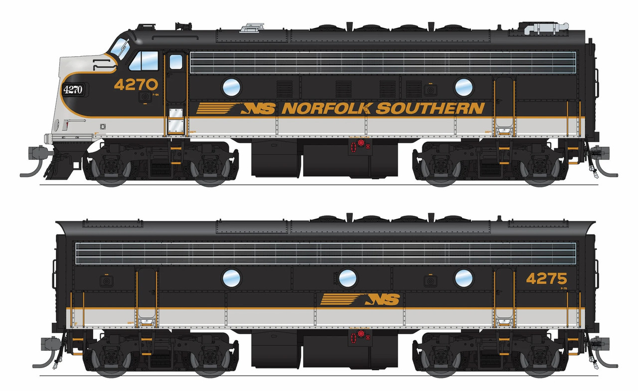 Broadway Limited 9700 - EMD F9/F7 A/B (DCC and Sound) Norfolk