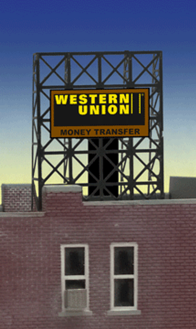 Miller Engineering 338940 Animated Billboard Western Union N & Z