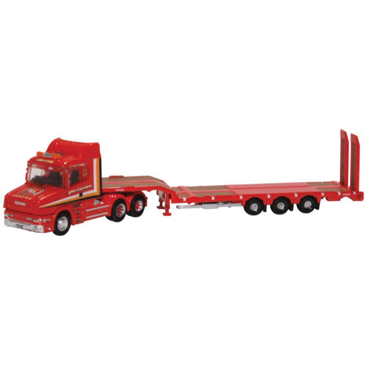 Oxford Diecast NTCAB006- Scania T Cab Semi Low Loader - 1:148