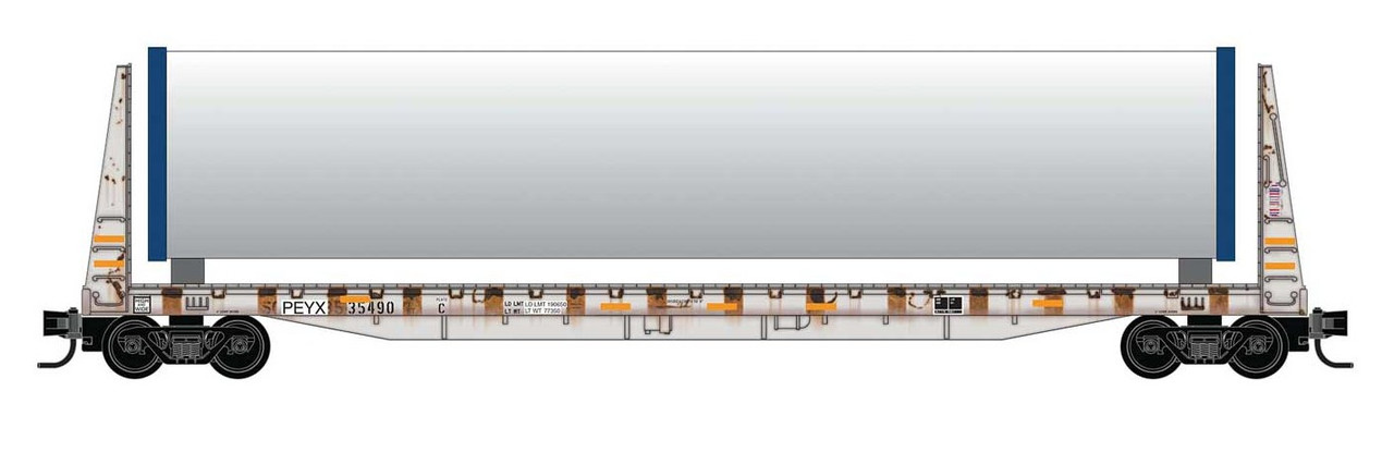 Micro-Trains Line 05444474 - 61â€™ Bulkhead Flatcar With Windmill