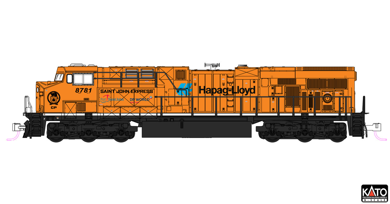 Kato 176-8961S - GE ES44AC (DCC and Sound) Canadian Pacific (CP