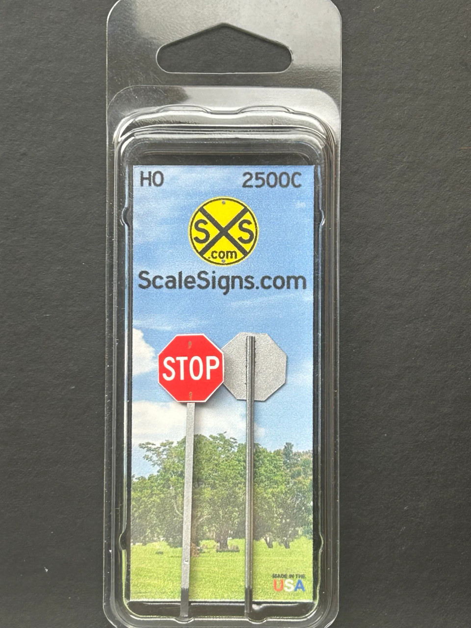 Ho Scale Shell Sign ScaleSigns HO-2500-003-C - Stop Sign (2) - HO Scale - Midwest Model ...
