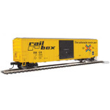 Walthers Mainline 910-1834 - 50' ACF Exterior Post Boxcar - Ready to Run - Railbox (RBOX) 11569 - HO Scale