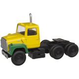 Atlas 1239 - 1984 Ford LNT 9000 Tractor Cab Yellow/Green - HO Scale