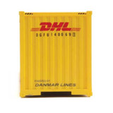 Walthers 949-8267 - 40' Hi Cube Corrugated Side Container DHL  - HO Scale