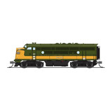 Broadway Limited 6845 - EMD F3A, Olive Green & Imitation Gold, Paragon4 Sound/DC/DCC w/ DCC & Sound Grand Trunk Western (GTW) 9013 - N Scale