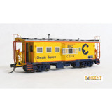 Tangent Scale Models 60017-01 - I-18 Steel Bay Window Caboose Baltimore & Ohio (B&O) C-3019 - HO Scale