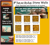 Chooch #8260 - Flexible Stone Wall - Small Cut Stone - N and HO Scale