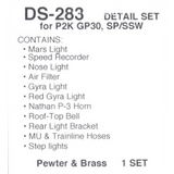 Details West DS-283 - Detail Set for P2K GP30, SP/SSW - HO Scale