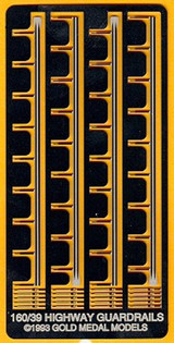 Gold Medal Models 160-39 Highway Guard Rails and Reflectors - N Scale