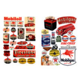 JL Innovative 685 - Gas Station & Oil Company Posters & Signs 1940's - 50's    - N Scale