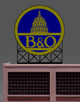 Miller Engineering #442702 - Animated B&O Billboard - HO/N Scale