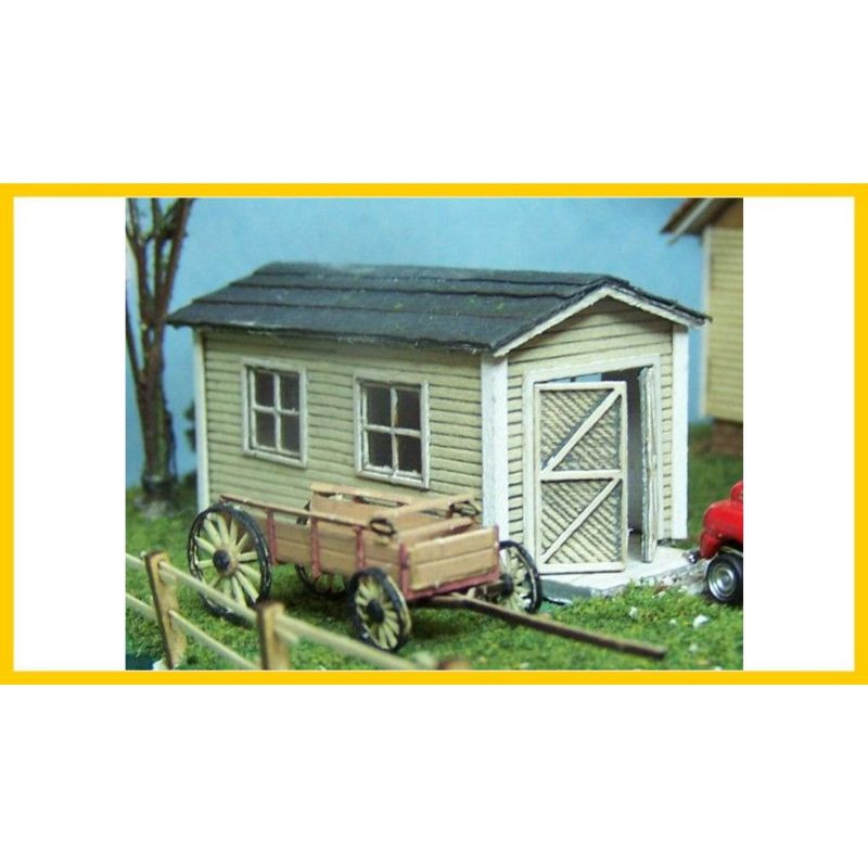 SM1038 - HO Scale - Laser Cut \"Pete's Greenhouse\" - Trackside Models