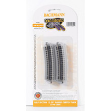 Bachmann HO Scale E-Z Track – 18" Radius Curve Section (NS)