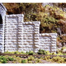 thumbnail interactive-video image 1 of Woodland Scenics HO Scale Cut Stone Retaining Walls – 3-Piece Set, New 2025 C1259 1 of 2