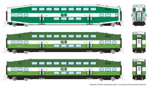 PRE-ORDER: Rapido 546017 - Bilevel Commuter Car Set Metrolink