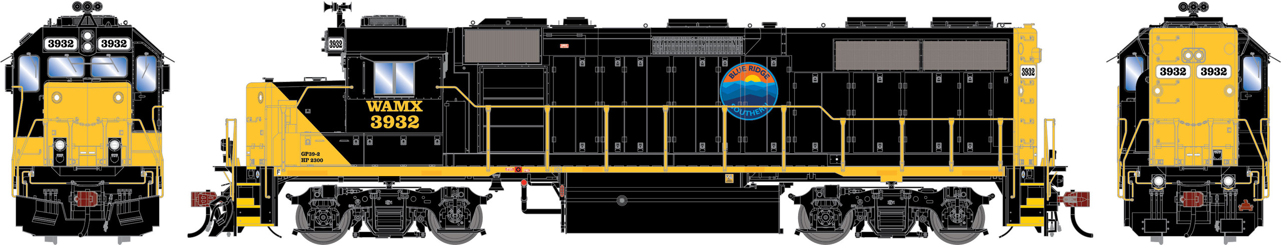 Gp39 Train Design PRE-ORDER: Athearn Genesis 1972 - EMD GP39-2 (DC Silent) Webb Asset ...