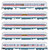 Broadway Limited 9712 - Heavyweight 5-Car Passenger Set Freedom Train 1947 Scheme - HO Scale Broadway Limited 9712 - Heavyweight 5-Car Passenger Set Freedom Train 1947 Scheme - HO Scale