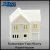 Model Scenery World N145 - Suburban Row House #2 - Two Story with Garage - White  - N Scale