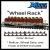 Model Scenery World N190 - Wheel Rack – Flat Car Load – Brown  - N Scale
