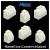 Model Scenery World N263 - Retail Ice Coolers - 6pc - White  - N Scale