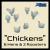 Model Scenery World N294 - Chickens - Roosters and Hens (8pc) - White  - N Scale
