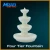 Model Scenery World N307 - 4-Tier Water Fountain Resin Structure  - N Scale