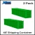 Model Scenery World HO052 - 48' Shipping Freight Containers 2pk Green  - HO Scale