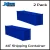 Model Scenery World HO053 - 40' Shipping Freight Containers 2pk Blue  - HO Scale